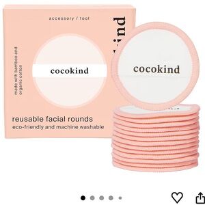Cocokind Bamboo Cotton Facial Rounds - Soft Pink